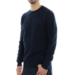 MAGLIA RIGHE BLU